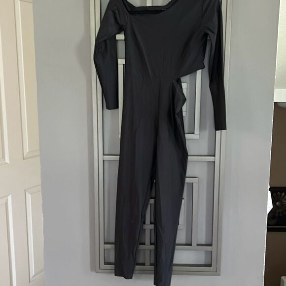 Manola one piece black bodysuit long sleeve leggings size M/L - Picture 2 of 5